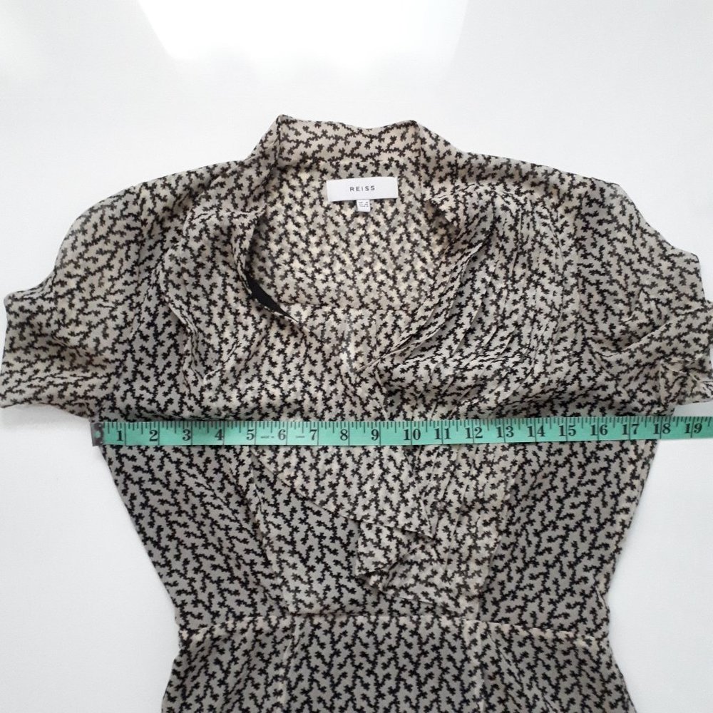 Reiss Paris Printed Ruffle Dress - Picture 12 of 14